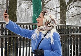 Жанровые фотографии. Снегопад в Санкт-Петербурге