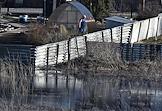 Flood in the Tyumen region. The village of Abatskoye