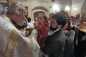 Рождественская служба в храме Святых Бессребреников Космы и Дамиана