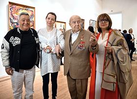 Закрытый показ выставки к 90-летию президента Российской Академии художеств Зураба Церетели 'Солнечный сад' в Московском музее современного искусства (ММОМА) на Петровке