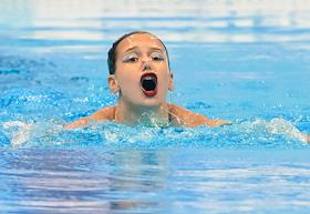 Чемпионат России по синхронному плаванию во Дворце водных видов спорта в Екатеринбурге