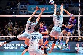 Pari Super League volleyball. The final. Match between the teams 'Zenit-Kazan' (Kazan) - 'Dynamo' (Moscow)