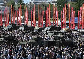 Выставка трофейного вооружения и техники, захваченных российскими военнослужащими в ходе специальной военной операции (СВО), на Поклонной горе