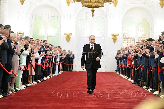 Церемония инаугурации президента России Владимира Путина в Кремле