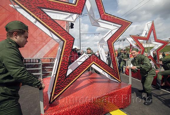 Военный парад в Казани на площади Тысячелетия. Посвященный 79-ой годовщине Победы в Великой Отечественной войне