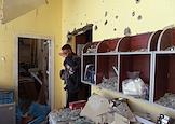Последствия обстрела ресторана Paradise в Донецке