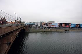 Панорама стройплощадки гостиницы 'Россия'