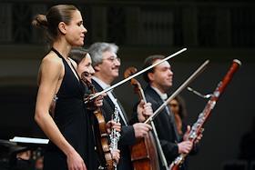 Концерт Российского национального оркестра под управлением Владимира Юровского. Солисты: Татьяна Ппоршнева(скрипка), Александр Готгельф (виолончель), Ольга Томилова (гобой), Алексей Сизов (фагот), в Концертном зале имени П.И.Чайковского