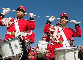 Парад духовых детско-юношеских оркестров на Соборной площади Петропавловской крепости