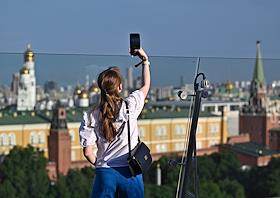 Церемония открытия летней террасы 'O2 Restaraunt' на крыше The Carlton Moscow