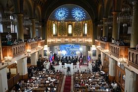 Торжественная церемония и молитва, посвященные 9 мая - Дню Победы в Великой Отечественной войне и Дню Спасения и Освобождения 26 Ияра в Московской хоральной синагоге