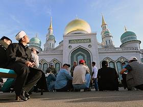 Праздник жертвоприношения Курбан-Байрам в Московской Соборной мечети