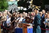 Ceremony for presenting certificates to graduates of the 9th and 11th cadet classes of the Federal Guard Service of Russia on Cathedral Square of the Moscow Kremlin