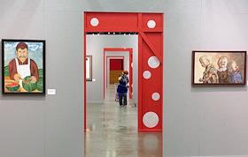 Пресс-показ выставочного проекта 'Пушкинская-10. Ковчег XXI века', представляющую коллекцию 'Товарищества 'Свободная культура' (Пушкинская-10), которая в марте 2023 года была передана в дар Центральному выставочному залу (ЦВЗ) 'Манеж', в ЦВЗ 'Манеж'