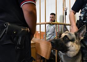 Заседание по существу дела гражданина Германии обвиняемого в контрабанде наркотических средств Патрика Шебеля, обвиняемого в контрабанде наркотических средств, в Московском районном суде