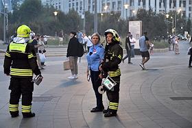 Пожар в здании Центра цифровизации образования на Пресненском Валу