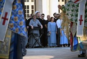 День Крещения Руси и день памяти святого равноапостольного князя Владимира. Театрализованное шествие в Музейно-храмовом комплексе 'Новый Херсонес'