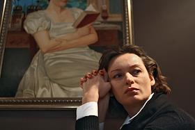 Генеральный директор рекламного агентства 'Фабула' Полина Киселева в кафе 'Шоколадница'