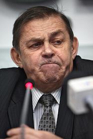 Брифинг на тему '2008 год - год золота?'
Участники: Валерий Брайко,  председатель союза золотопромышленников России, Михаил Лесков, генеральнный директор Научно - исследовательского, проектного и конструкторского центра драгоценных металлов и алмазов 'НБЛ золото' в офисе информационного агентства 'Росбалт'