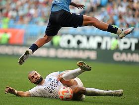 Russian Premier League (RPL). MIR - Russian Football Championship 2024/2025. 6th round. Match between the teams 'Krylia Sovetov (Samara)' - 'Paris Nizhny Novgorod' (Nizhny Novgorod) at the 'Solidarity Samara Arena' stadium