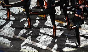 XVI Международный военно-музыкальный фестиваль 'Спасская башня' на Красной площади. Церемония закрытия