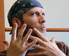 Интервью с Йоханом Кобборгом в атриуме Большого Театра