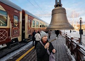 Праздничный рейс туристического ретропоезда 'Уральский экспресс', посвященный двухлетию с момента запуска проекта