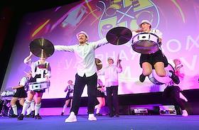 11-Й Международный конкурс-фестиваль ударных инструментов, перкуссионистов, барабанщиц-мажореток, маршевых и духовых оркестров 'Ударная волна' 'Drum Wave 2024' в концертном зале гостиницы 'Москва'