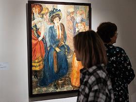 Пресс-показ выставки 'В созвездии мастера' художников Кузьмы Петрова-Водкина и Павла Голубятникова в Екатеринбургском музее изобразительных искусств, в Екатеринбурге