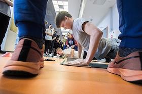 Жанровые фотографии. Сдача норм ГТО студентами Университета телекоммуникаций имени профессора М.А. Бонч-Бруевича