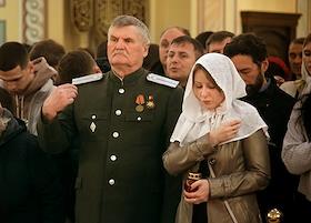 Рождественское богослужение в Ростовском кафедральном соборе Рождества Пресвятой Богородицы