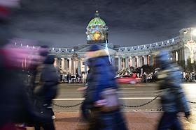 Главное Рождественское богослужение в Санкт-Петербурге в Казанском кафедральном соборе