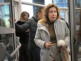 Рассмотрение ходатайства следствия о продлении срока домашнего ареста Янине Копайгородской в Мещанском районном суде