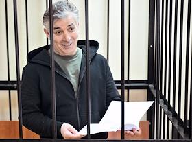 Заседание суда о продлении ареста бывшего адвоката Эльмана Пашаева, задержанного по подозрению в мошенничестве в особом крупном размере, в Московском гарнизонном военном суде