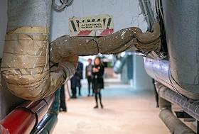 Проект 'Эрмитаж в годы войны: 1941 – 1945' в подвалах Эрмитажа, где во время войны находились бомбоубежища