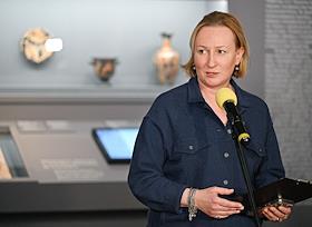 Открытие выставки 'Возвращение воина. Уникальная италийская фреска IV века до н.э. из собрания Воронежского областного художественного музея имени И.Н. Крамского' в Государственном музее изоборазительных искусств (ГМИИ) имени А.С.Пушкина