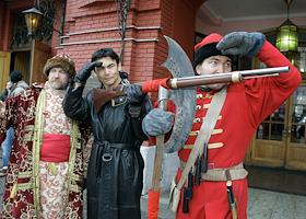 Американский актер Дон 'Дракон' Уилсон на Красной площади