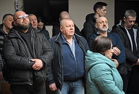 Вынесение приговора менеджерам 'ФИА банка' Павлу Атаджанову, Денису Безрученко, Сергею Иконникову, Александру Карасю, Михаилу Колотушкину, Алексею Кудре, Оксане Кудря, Александру Носореву, Антону Седых и Андрею Скопинцеву, обвиняемых за создание преступного сообщества или участие в нем, в Симоновском районном суде