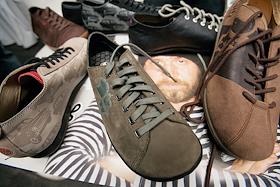 Презентация коллекции обуви новой линии оригинальной мужской обуви 'JUMP&Шнуров' в Центре дизайна 'Artplay'.
