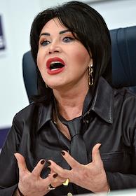 Пресс-конференция, посвященная премьерам к 80-летию Великой Победы, анонсированию новых проектов театра 'Русская песня' и подготовке к юбилею народной артистки России Надежды Бабкиной в пресс-центре ТАСС