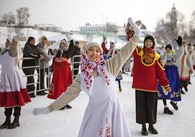 Празднование Масленицы в Елабуге