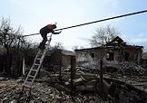 The consequences of the shelling of the village of Karlo-Marksovo in the Yenakiyevsky district of the DPR