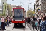 Parade of historical trams from Shabolovka Street to the Danilovskaya Manufactory turning circle and back