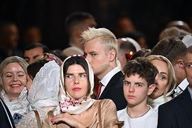 Праздничное Пасхальное богослужение в кафедральном соборном храме Христа Спасителя