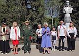 An event dedicated to the 80th anniversary of the victory in the Great Patriotic War, at the monument to General D.M. Karbyshev