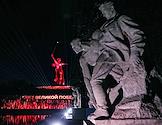 The event 'Light of the Great Victory', dedicated to the 80th anniversary of Victory in the Great Patriotic War, on the territory of the Mamayev Kurgan memorial complex