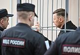 Court hearing in the case of Denis Isaev, Kantemir Karamzin, Vyacheslav Kryuchkov, Vadim Matikov, Konstantin Mishchenko, Alexander Muraseev, Vadim Temchenko, accused of theft of former real estate of the Russian Ministry of Defense in the amount of about 100 million rubles, in the Khamovnichesky District Court