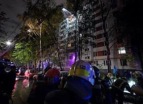 Взрыв в многоэтажном жилом доме по улице Тюленева в Москве