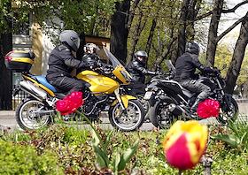 Мотопарад на открытие сезона в Санкт-Петербурге