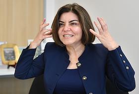 Директор по авиационной коммерции ФГУАП «Пулково» Асият Халваши во время интервью